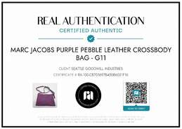 AUTHENTICATED MARC JACOBS NEW YORK PEBBLED LEATHER CROSSBODY BAG alternative image