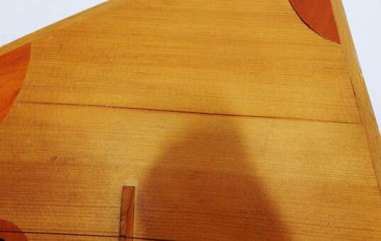 VNTG Unbranded Russian 3-String Wooden Balalaika w/ Dorozhkin Method Book (Parts and Repair) image number 3