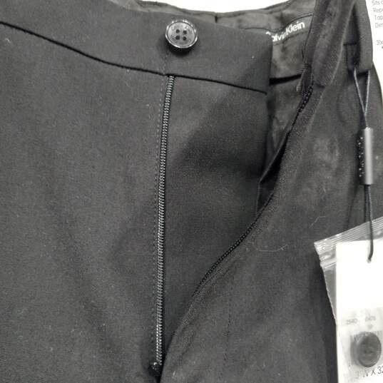Calvin Klein Men's Black Slim Fit Dress Pants Size 31x32 NWT image number 5