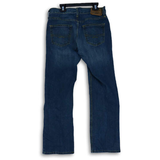 Mens Blue Denim Medium Wash Pockets Stretch Straight Leg Jeans Size 30x30 image number 3