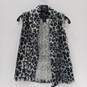 Women's Decoded Faux Fur Animal Print Open Front Cardigan Size M image number 1