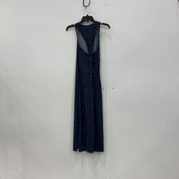 Womens Blue Round Neck Sleeveless Stretch Long Maxi Dress Size Small alternative image