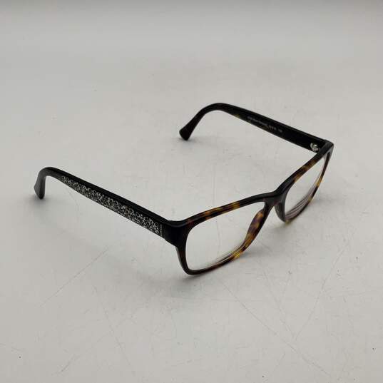Womens HC6068 5120 Brown And Gold Tortoise Cat-Eye Reading Glasses With Case image number 3