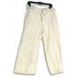 NWT INC International Concepts Womens White Wide Leg Cropped Pants Size 8 image number 1