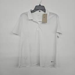White Golf Short Sleeve Shirt
