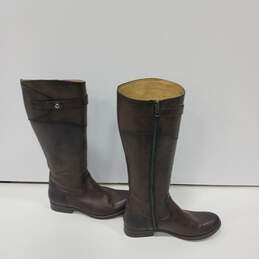 Frye Ladies Brown Leather Riding Boots Size 6.5 alternative image