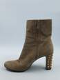 Authentic Gucci Tan Studded Booties W 9 image number 2
