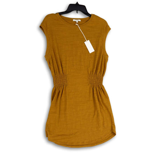 NWT Womens Brown Rowen Round Neck Sleeveless Pullover Mini Dress Size S image number 3