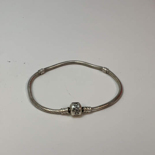 Designer Pandora S925 ALE Sterling Silver Snake Chain Charm Bracelet w/ Bag image number 3