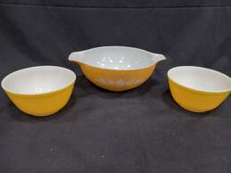 Pyrex Butterfly Gold/White Mixing Bowls & Mugs Bundle alternative image
