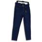 NWT Womens Dark Blue Denim High Rise 5 Pocket Design Skinny Leg Jeans Size 10 image number 1
