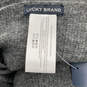 NWT Womens YLTP00006 Gray Fringe Classic Brushed Rectangle Neck Scarf image number 3