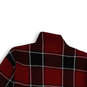 NWT Womens Red Black Plaid Mock Neck Long Sleeve Pullover Sweater Size XS image number 4