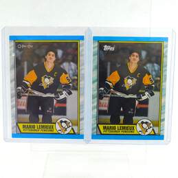 1989-90 HOF Mario Lemieux O-Pee-Chee/Topps Hockey Cards