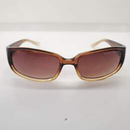 Armani Exchange Brown Ombre Narrow Rectangular Frame Sunglasses AX031/S