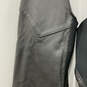 Mens Black Leather Adjustable Strap Side Zip Motorcycle Chaps Size Large image number 6