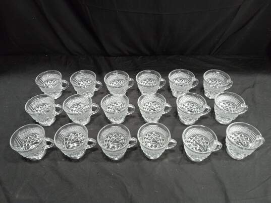 Anchor Hocking Waterford Crystal Punch Bowl Set W/Box image number 2