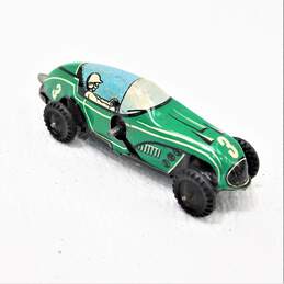 Vintage Marx Tin Wind Up Speedway #3 Green Whiz Race Car
