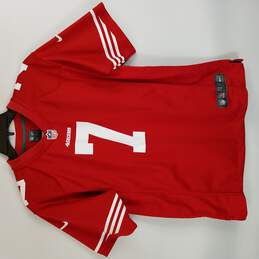 NFL 49ers Kaepernick #7 Boy Shirt Red L