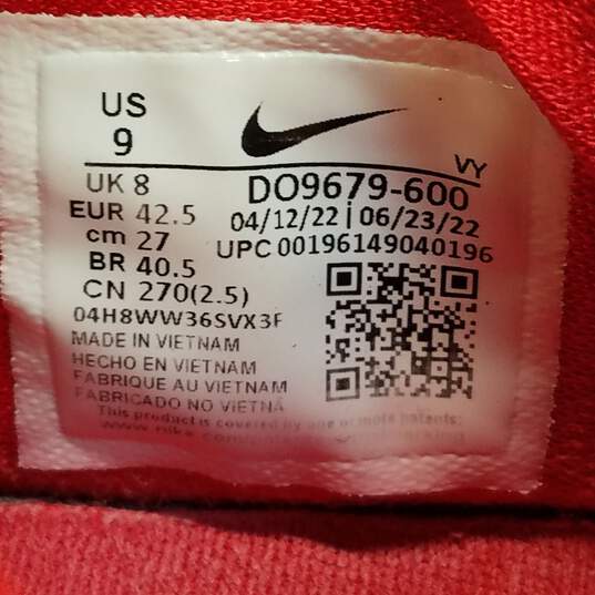 Nike Zoom Freak 4 TB University Red, White Sneakers DO9679-600 Size 9 image number 7