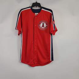 Majestic MLB Men Red Angels Jersey S