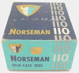 Vintage Norseman 110 Spin Cast Reel South Bend Khaki Brown