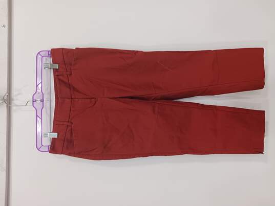 Women's Brownish-Red Straight Crop Pants Size 2 image number 1