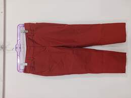 Women's Brownish-Red Straight Crop Pants Size 2