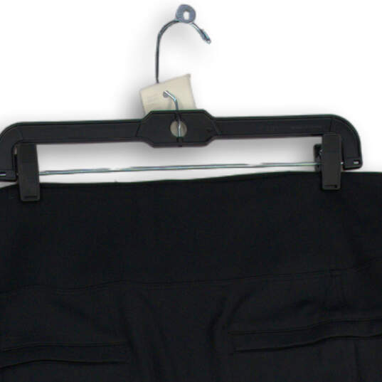NWT Womens Black Flat Front Elastic Waist Pull-On Mini Skirt Size 3X image number 3