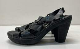 Timberland Earth Keepers Chauncey Leather Strappy Sandals Black 9