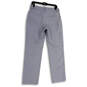 Womens Gray Flat Front Slash Pockets Straight Leg Dress Pants Size 32/30 image number 2