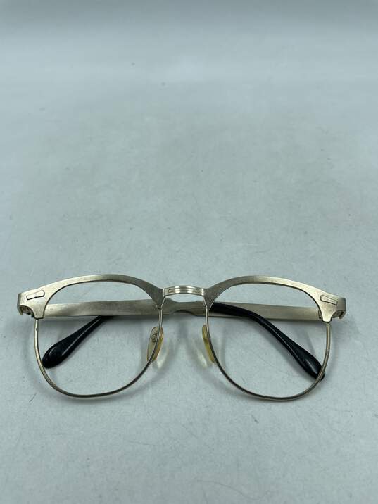 Vintage Browline Brushed Gold Eyeglasses image number 1