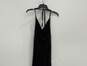 Womens Black Halter Neck Sleeveless Regular Fit Maxi Dress Size Small image number 4