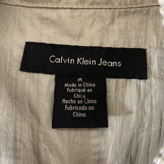 Women's Beige Calvin Klein Jeans Rain Jacket, Sz. M image number 3