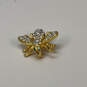 Designer Joan Rivers Gold-Tone Rhinestone Bee Shape Fashionable Brooch Pin image number 2