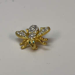 Designer Joan Rivers Gold-Tone Rhinestone Bee Shape Fashionable Brooch Pin alternative image