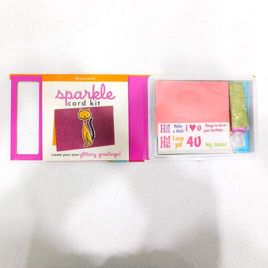 American Girl Craft Books Paper Dolls Micro Minis Scrapbook Sparkle Card Kit image number 6