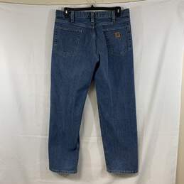 Men's Medium Wash Carhartt Relaxed Fit Jeans, 36x30 alternative image