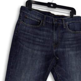 NWT Mens Blue Denim Medium Wash Stretch Pocket Straight Leg Jeans Sz 34/32