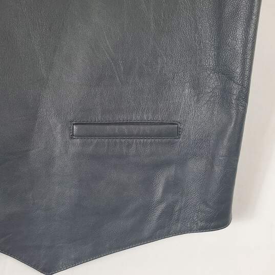 Phase 2 Men's Blue Leather Vest SZ XL image number 3