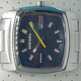 Diesel NIB DZ1556 Black Dial Silver Tone Watch alternative image
