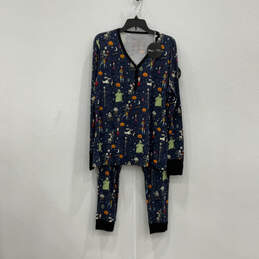 NWT Womens Blue The Nightmare Before Christmas Pajama Top Set Size Large