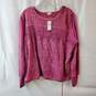 Anthropologie Tiny Rose Pink Lace Top Size XL image number 1