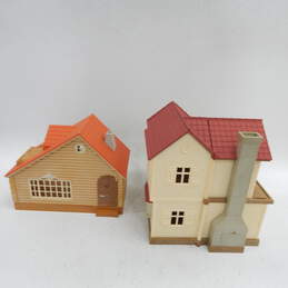 Calico Critters House Log Cabin No Accessories or Critter Dolls