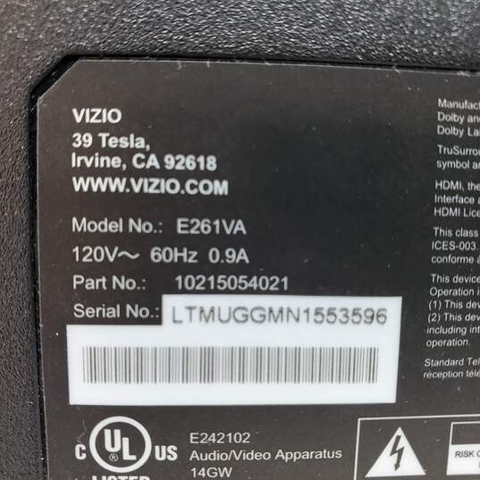VIZIO E261VA 26 Inch Flat Screen LED Monitor HDMI image number 4