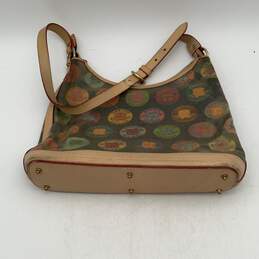 Dooney & Bourke Womens Brown Multicolor Adjustable Strap Hobo Handbag