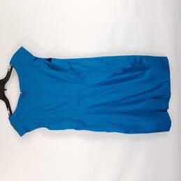 Mossimo Women Sleeveless Dress Blue L alternative image
