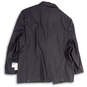 NWT Mens Black Pinstripe Notch Lapel Single Breasted Blazer Size 60R/56W image number 2