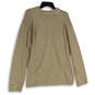 Mens Tan Spread Collar Long Sleeve Knitted Pullover Sweater Size XXL image number 2