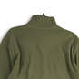 Mens Green Fleece Long Sleeve 1/4 Zip Mock Neck Pullover Jacket Size L image number 4